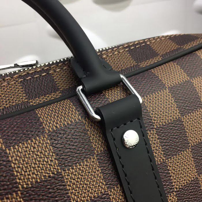 路易威登LV頂級原單 41478 啡格 Damier Graphite格紋帆布小號公事包 YDH1275